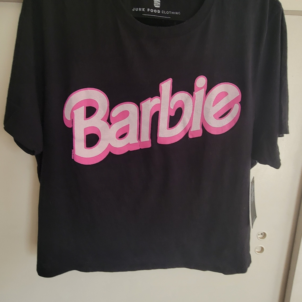Barbie Black and Pink Kids T-Shirt by Junk Food Clothing